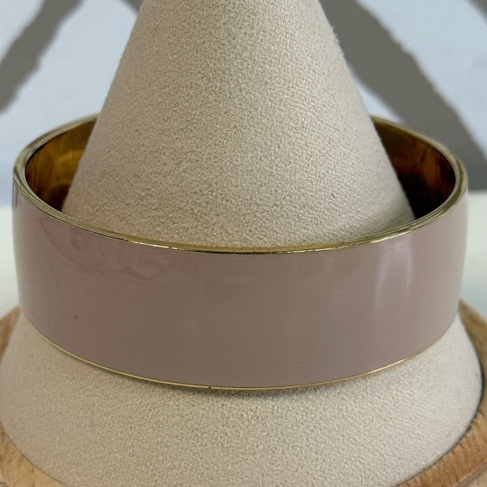 J Crew Nude Thick Bangle Bracelet